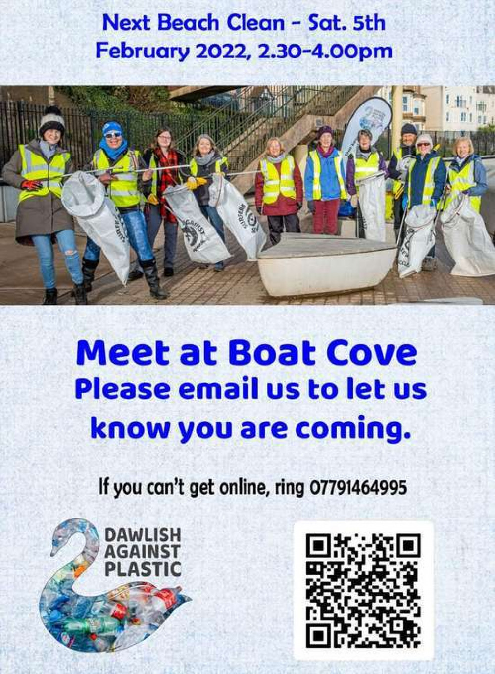 Meeting at Boat Cove, the beach clean will last from 2.30pm to 4pm