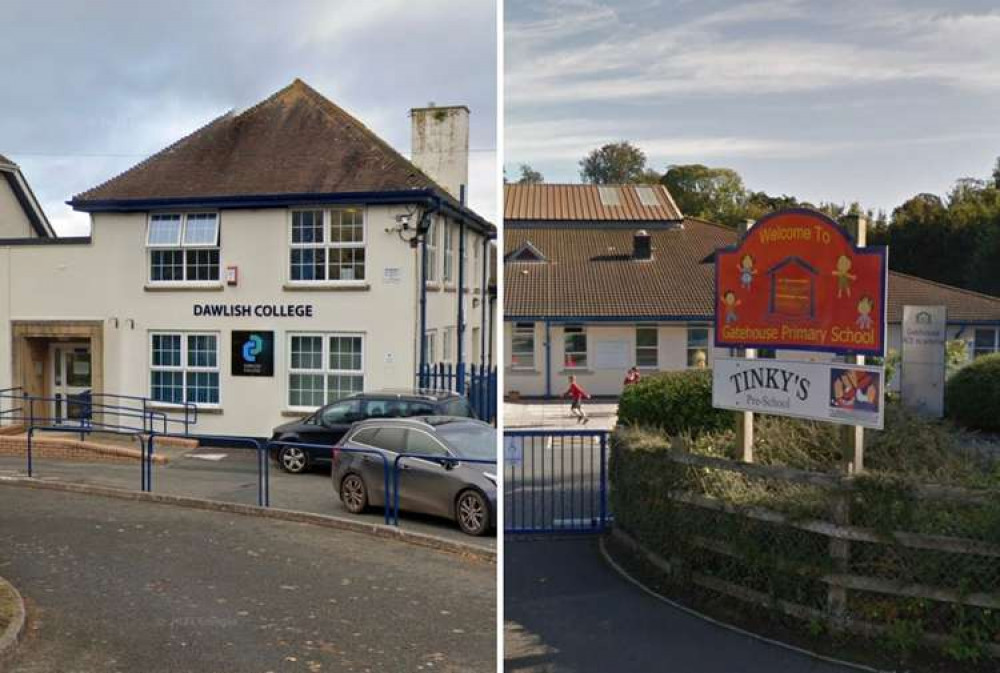 Dawlish College (left) and Gatehouse Primary Academy (right) have both closed