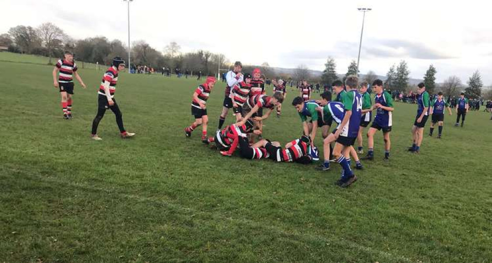 The Frome Under 14s put in some pressure