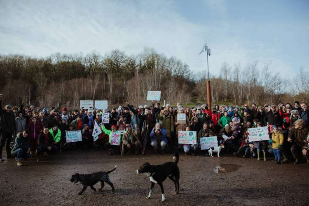 Over 150 protestors were out. Photo credit @taltakingpics