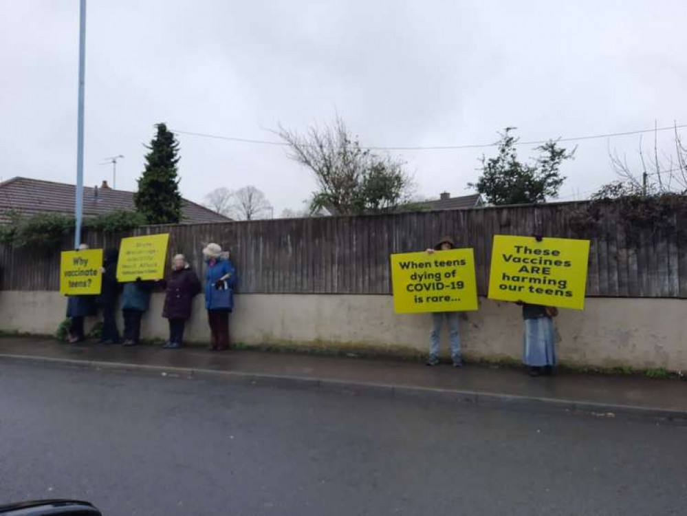 The demonstration on February 4 at Frome College