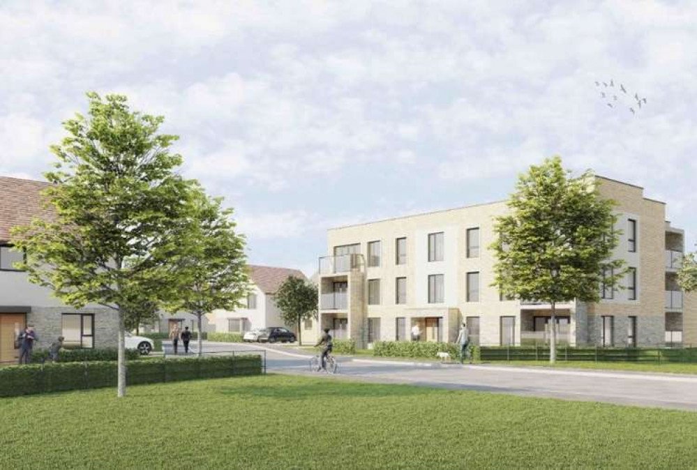 Artist'S Impression Of 198 Homes On Sandys Hill Lane In Frome. CREDIT: Pegasus Planning Group. Free to use for all BBC wire partners.