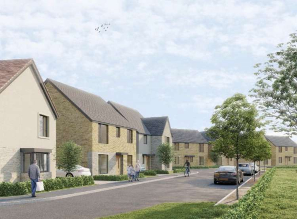 Artist'S Impression Of 198 Homes On Sandys Hill Lane In Frome. CREDIT: Pegasus Planning Group. Free to use for all BBC wire partners.