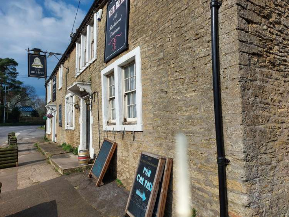 Today (March 8) no sign of anyone about in the Buckland Dinham pub