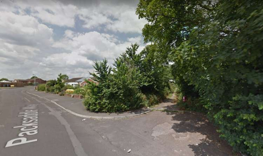 Access To Potential Development Site On Packsaddle Way In Frome. CREDIT: Google Maps. Free to use for all BBC wire partners. Access To Potential Development Site On Packsaddle Way In Frome. CREDIT: Google Maps. Free to use for all BBC wire partners.