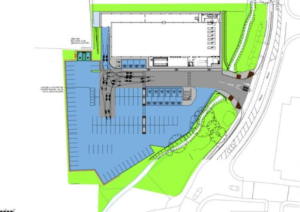 Plans For Proposed Expansion Of Lidl Store On Gravenchon Way In Street. CREDIT: OneDesign. Free to use for all BBC wire partners.