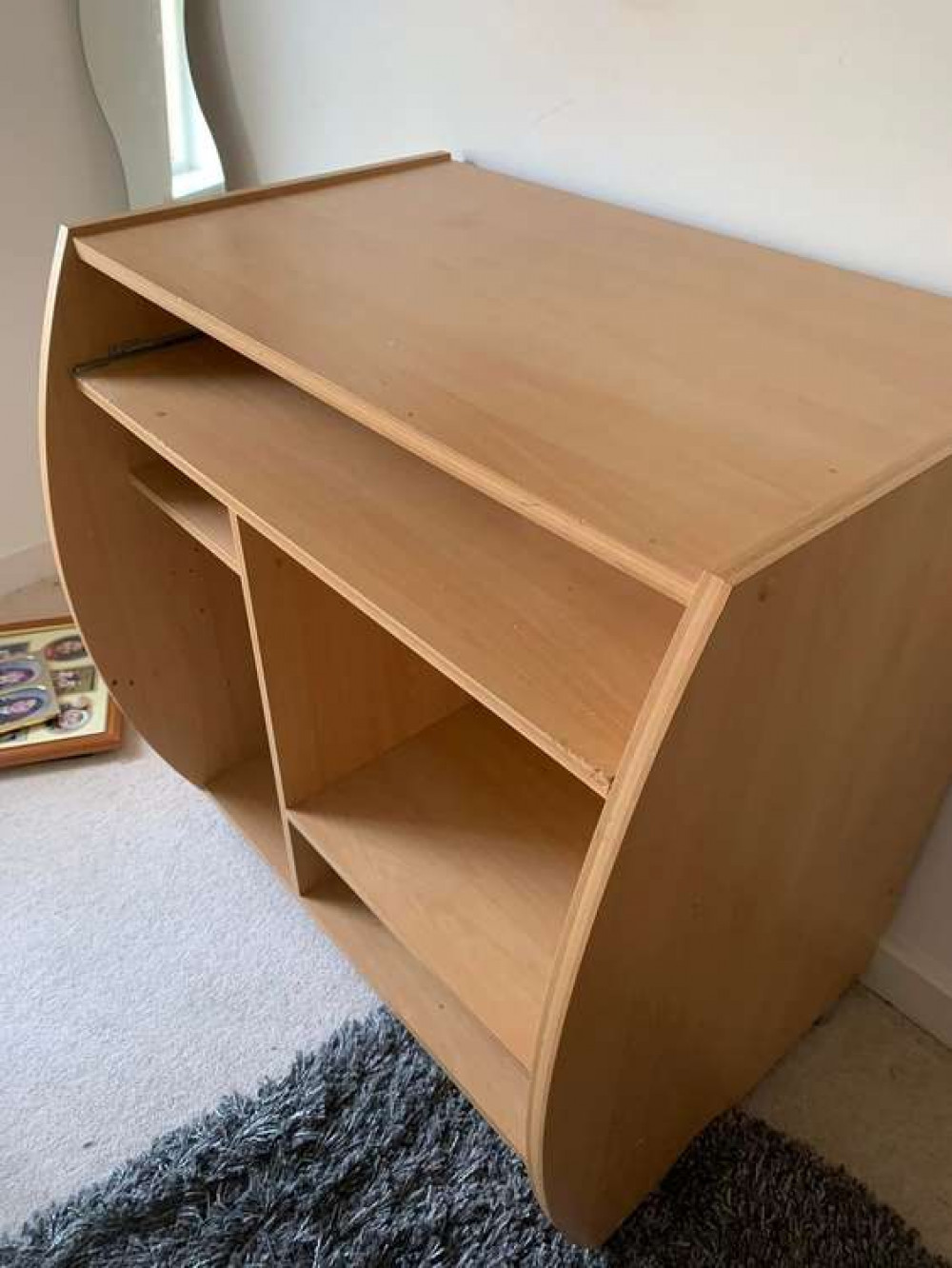 A computer desk