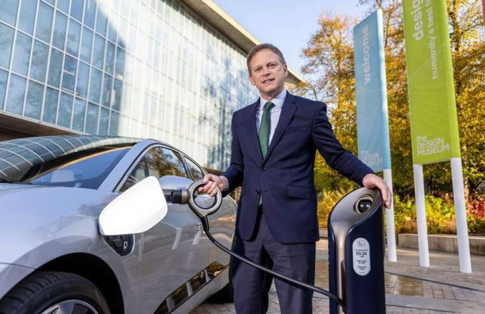 The charger was revealed by Transport Minister Grant Shapps The charger was revealed by Transport Minister Grant Shapps