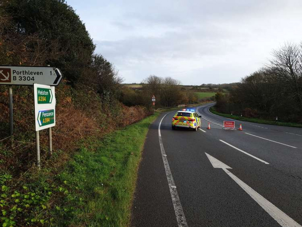 Photo of police on the scene. Credit: Devon and Cornwall Police.