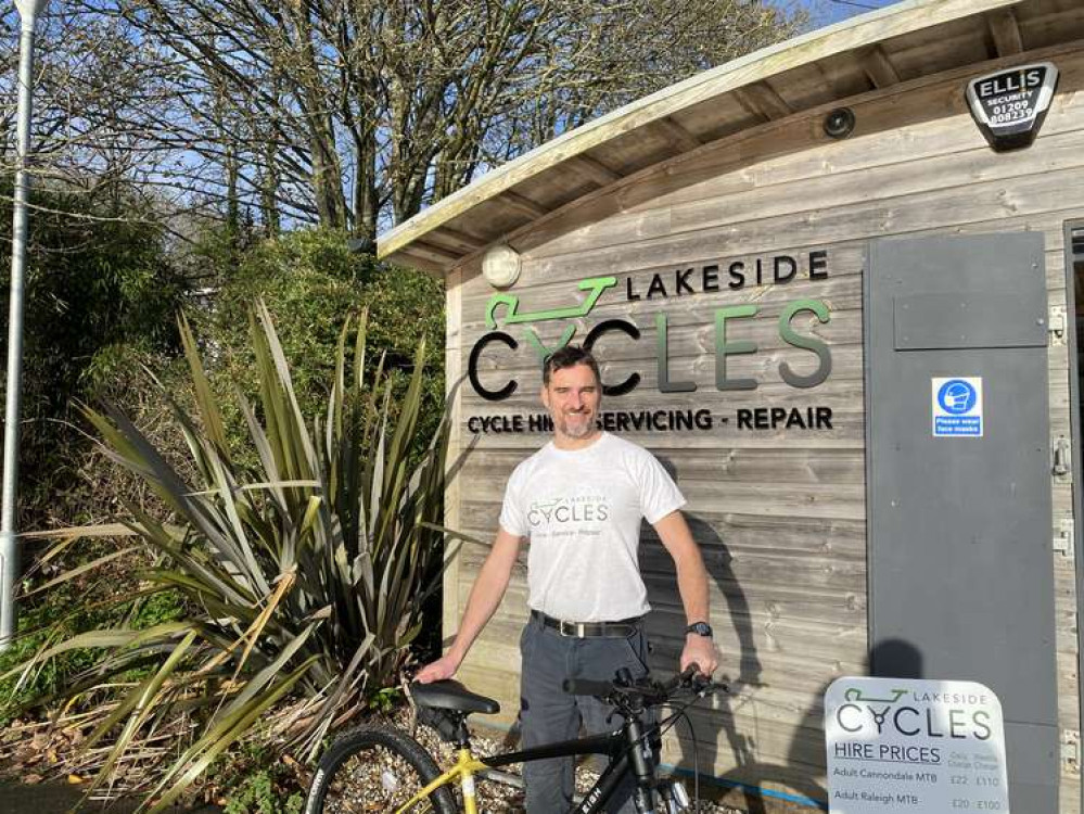 Shaun Gimbert, owner of Lakeside Cycles. Shaun Gimbert, owner of Lakeside Cycles.