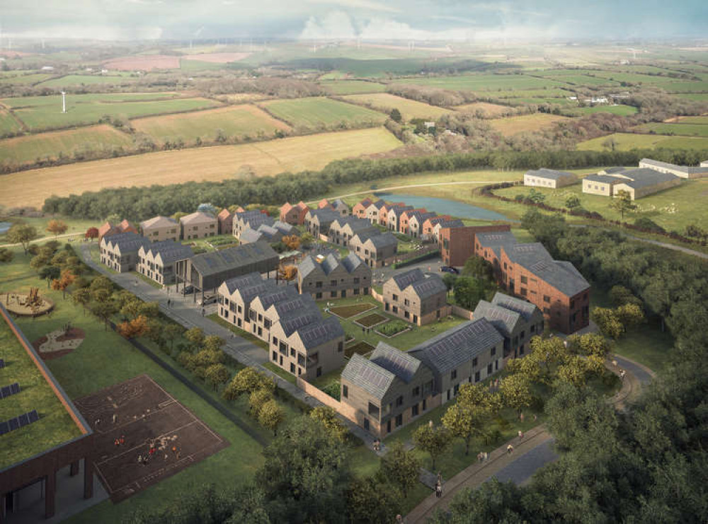 CGI of how the Langarth Garden Village could look when complete.