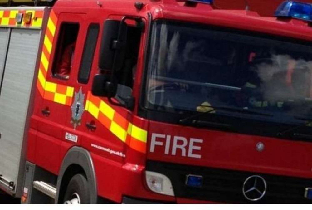 A fire swept through a property in Ruan Minor overnight.