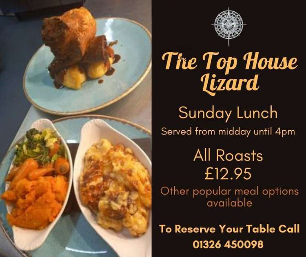 Sunday Roast this weekend at The Top House.