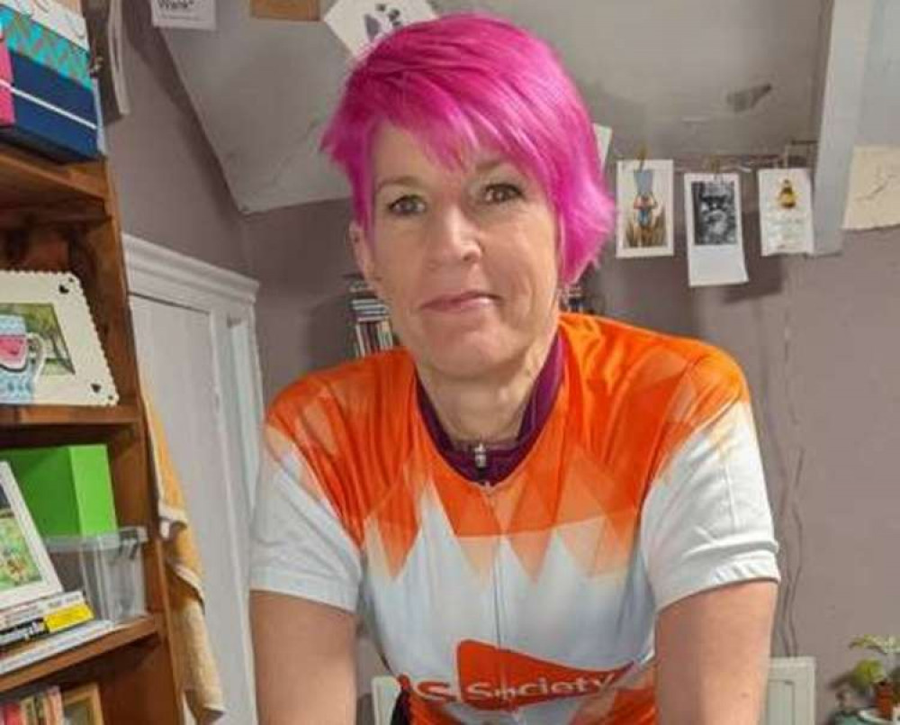 Helen Napier, from Manaccan, only started cycling in January 2021 and now will riding continuously for over 24 hours. Helen Napier, from Manaccan, only started cycling in January 2021 and now will riding continuously for over 24 hours.