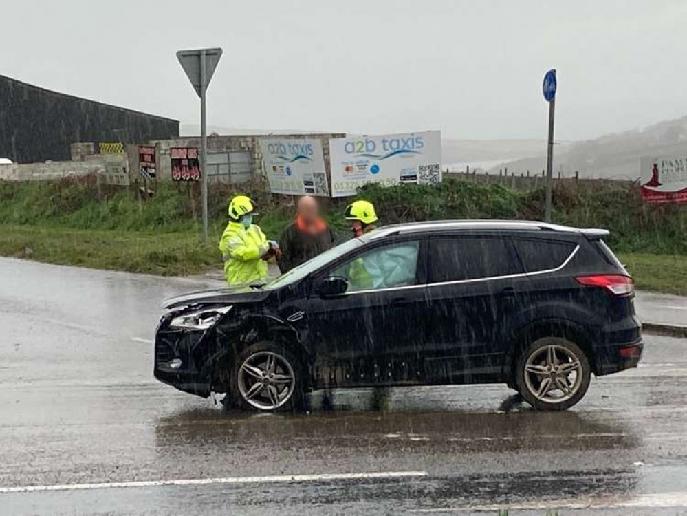 RNAS Culdrose personnel were called upon after a crash outside the airbase. Credit: RNAS Culdrose.