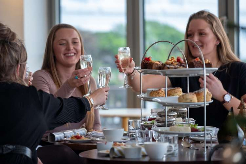 Afternoon tea at Polurrian on the Lizard. Credit: Hope Yard PR.