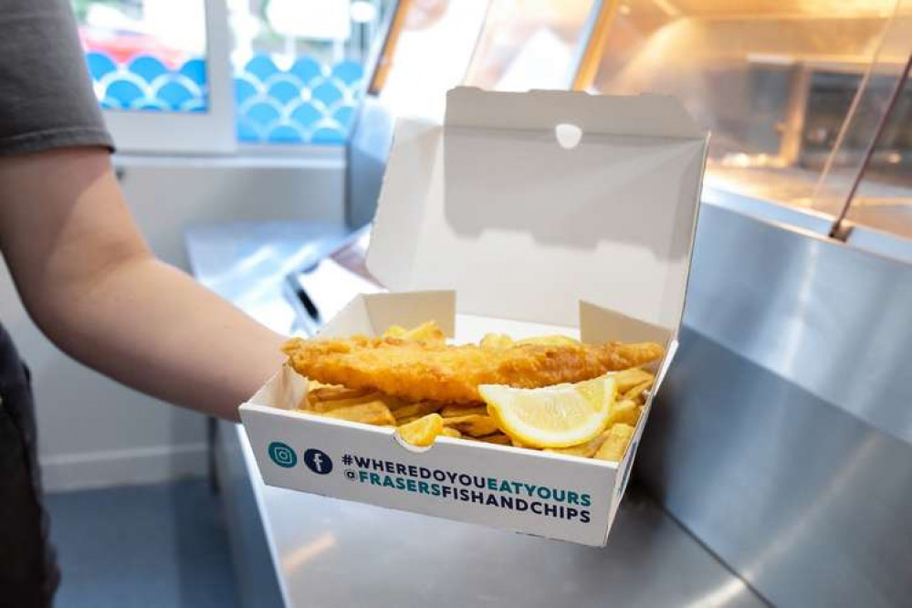 Fraser's Fish & Chips Helston celebrates its first anniversary with free chips.