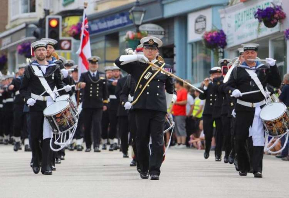 Freedom of Helston parade 2019. Credit: Royal Navy.