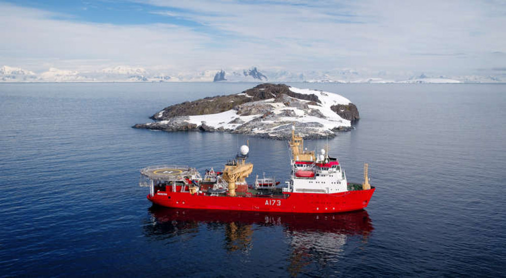 Pictures of the drone experts in Antarctica. Credit: Royal Navy.