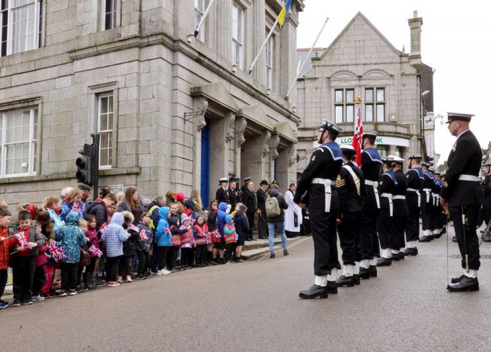 The Freedom Parade was bigger and better than ever to celebrate Culdrose's 75th anniversary. Credit: Royal Navy.