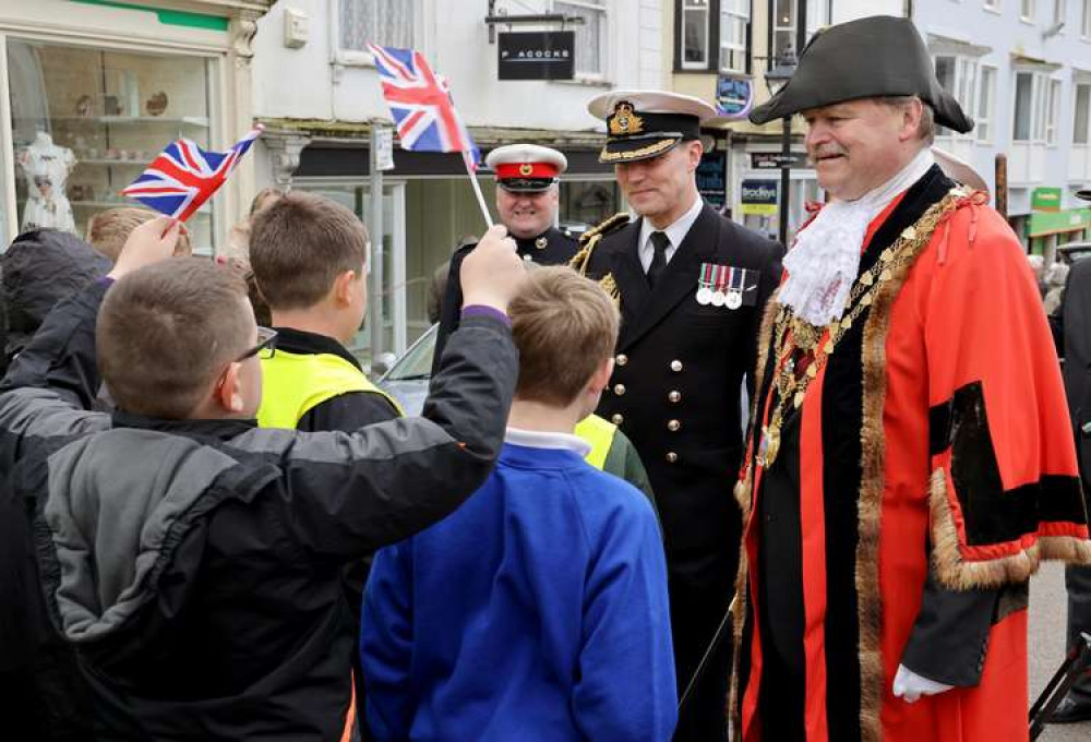 The Freedom Parade was bigger and better than ever to celebrate Culdrose's 75th anniversary. Credit: Royal Navy.