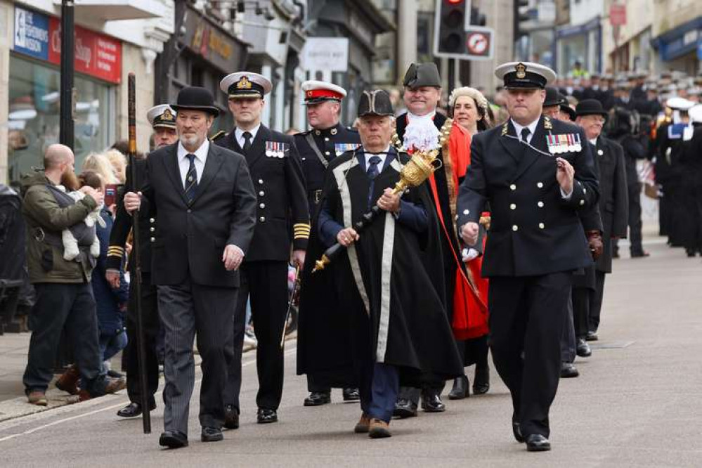 The Freedom Parade was bigger and better than ever to celebrate Culdrose's 75th anniversary. Credit: Royal Navy.