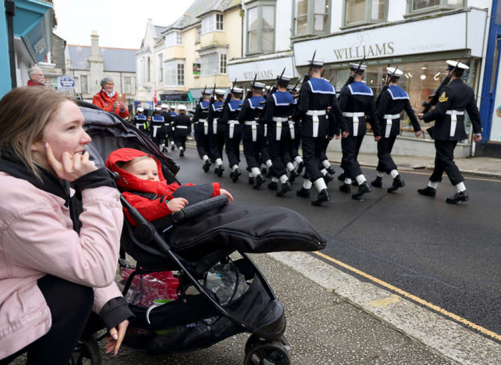 The Freedom Parade was bigger and better than ever to celebrate Culdrose's 75th anniversary. Credit: Royal Navy.