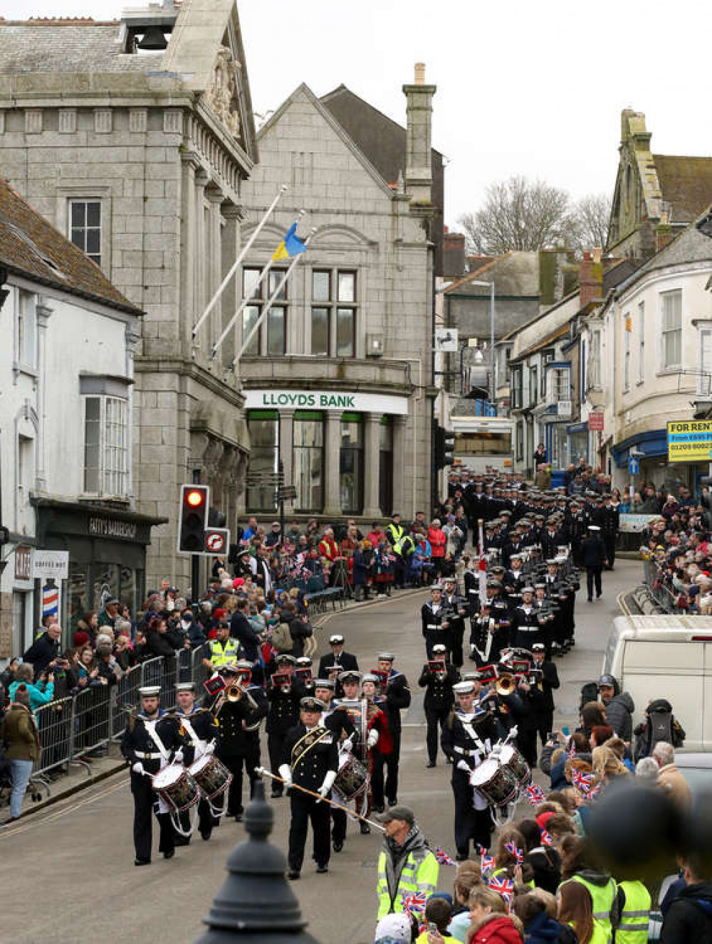 The Freedom Parade was bigger and better than ever to celebrate Culdrose's 75th anniversary. Credit: Royal Navy.