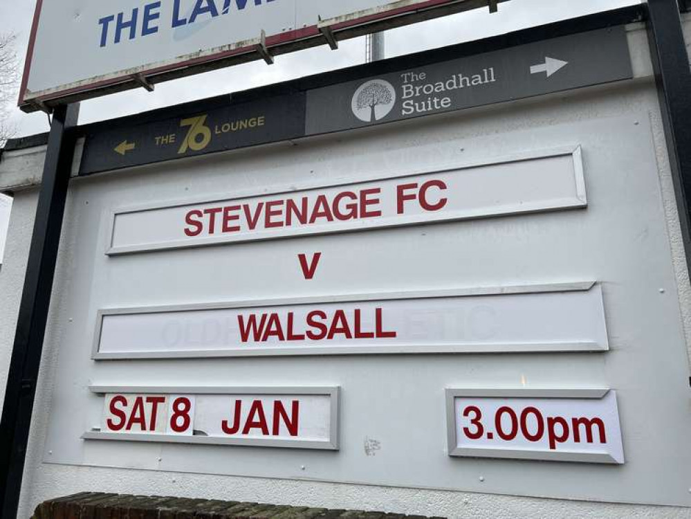 Stevenage hosted Walsall at Broadhall Way on Saturday afternoon. CREDIT: @laythy29