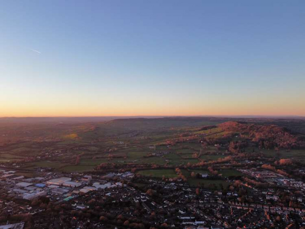 A view of Honiton and its hills. Credit: Jake White