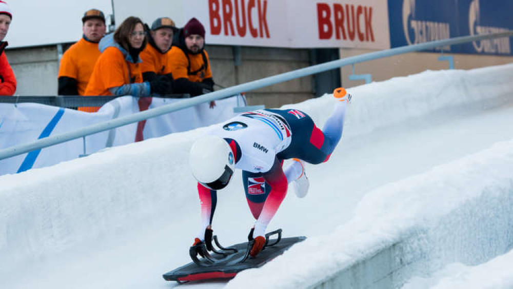 Loading onto the sled in Igls, Austria. Credit: Rekords