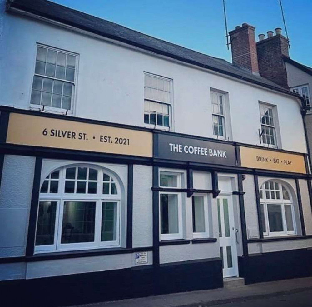 The outside of The Coffee Bank, Ottery St. Mary. Credit: The Coffee Bank