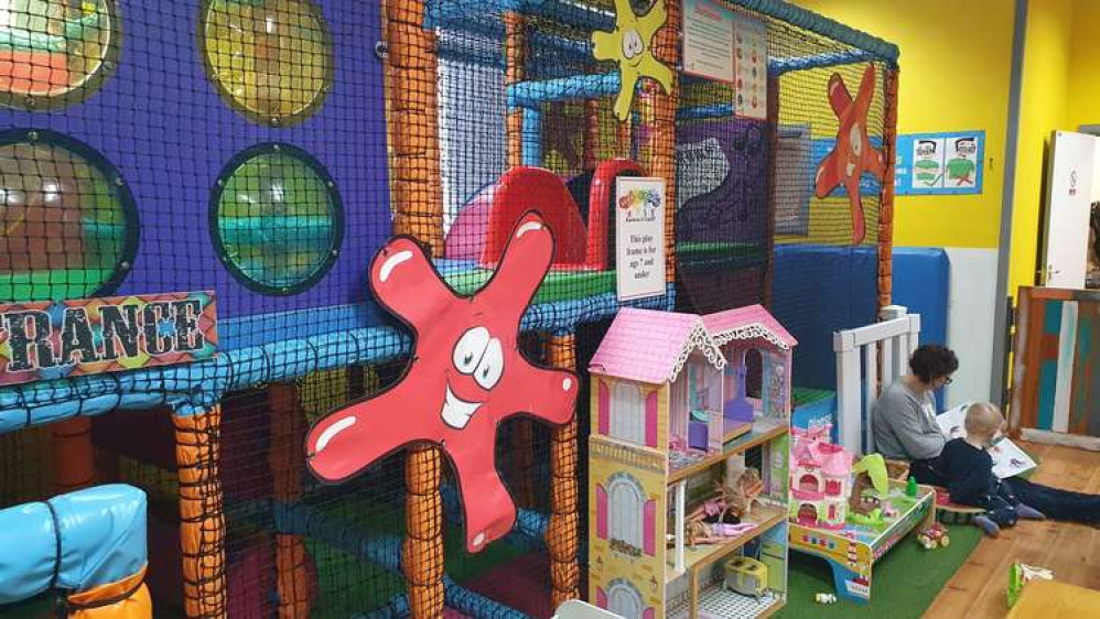 The soft play area