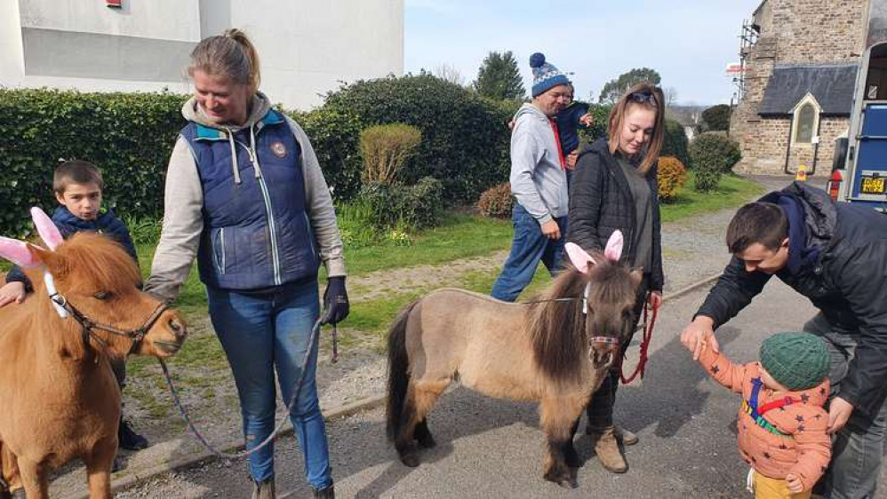 The miniature ponies were very popular with families!