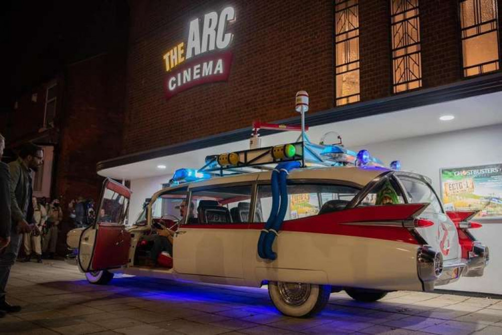 Ticketholders could have their photograph taken in the Ecto1. Photo credit: Paul Atherley. Ticketholders could have their photograph taken in the Ecto1. Photo credit: Paul Atherley.