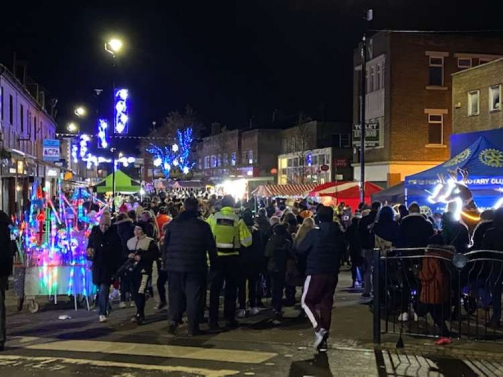 Hucknall Christmas festival was extremely popular. Photo Credit: Tom Surgay.