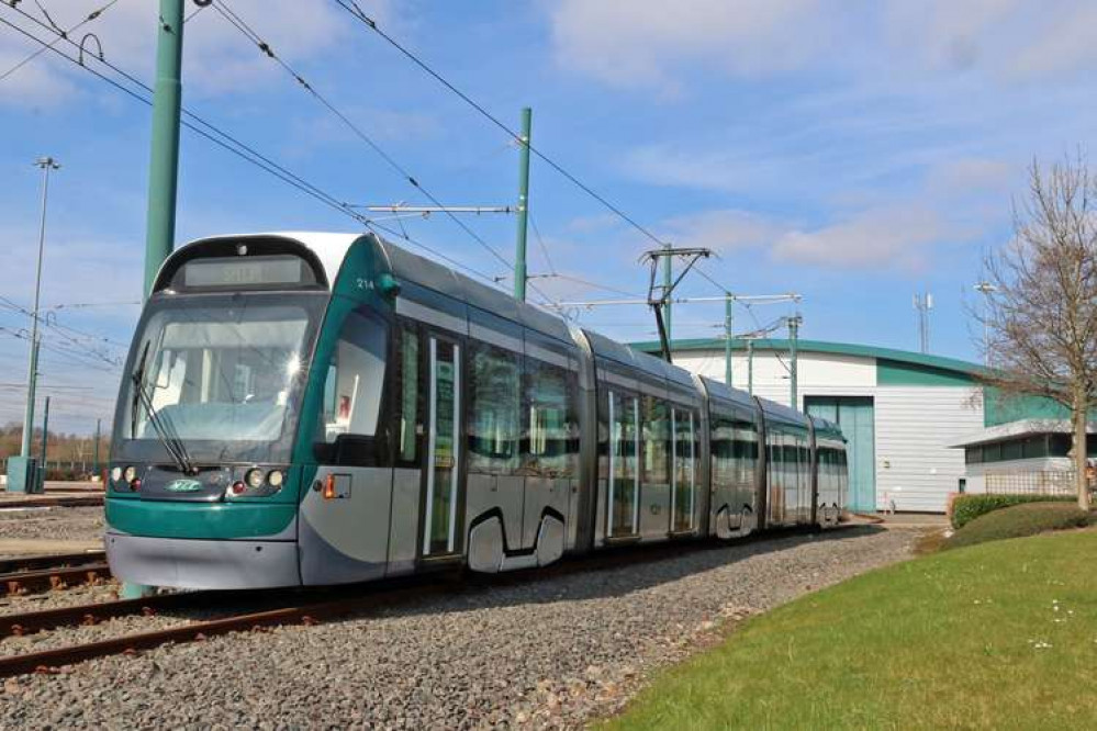 The tram network are looking to improve their service after a decline in passengers during the pandemic. A Nottingham Express Transit tram. Image: NET publicity shot.