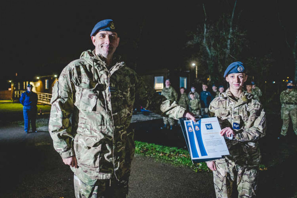 The evening was a celebration of cadets achieving further leadership qualifications and an increase in rank. Photo credit: Nick Archer