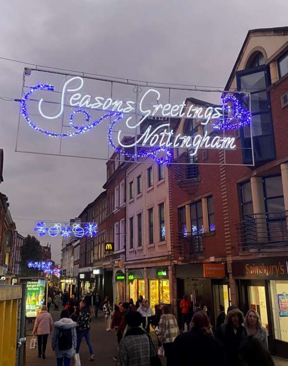 Shoppers are being urged to avoid driving right into Nottingham city centre this weekend. Photo courtesy of Nottinghamshire Police.