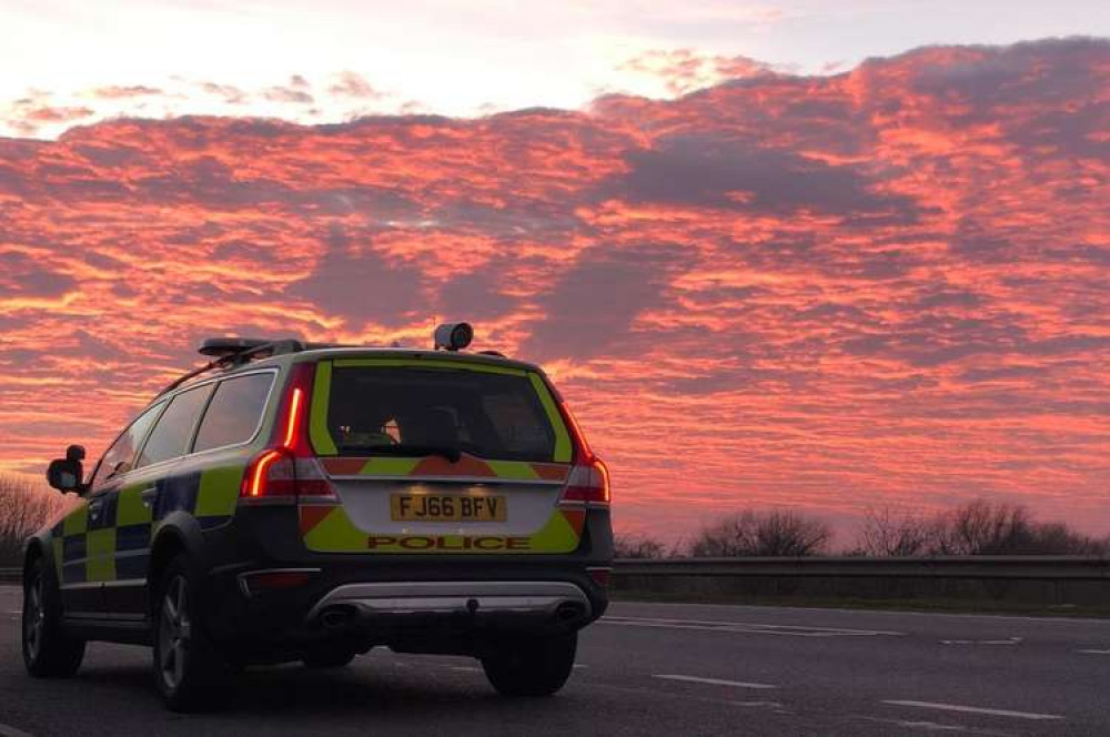 A police car was driven into and a woman was allegedly assaulted in Hucknall. Photo courtesy of Nottinghamshire Police.