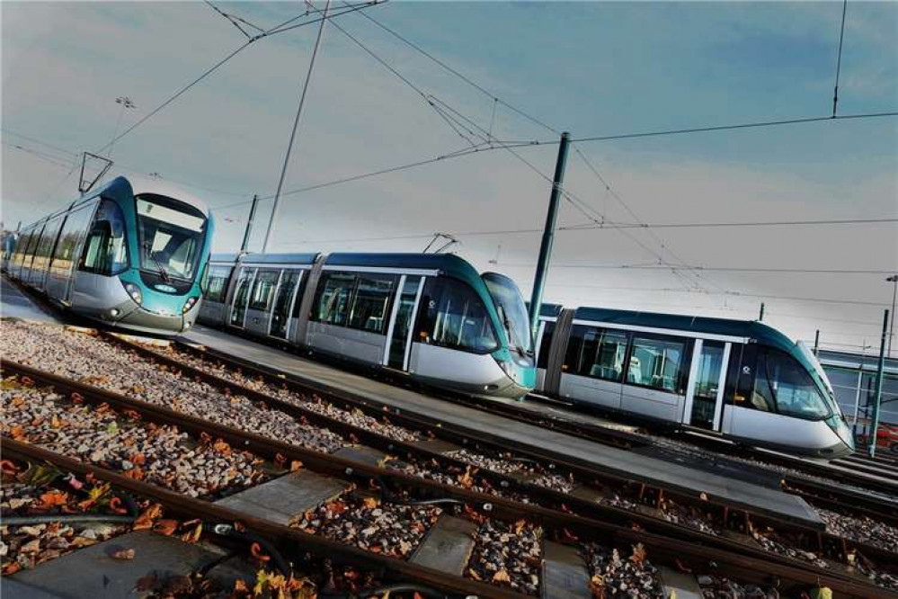 Staffing issues mean that NET is operating a Sunday service across the tram network for the next two days. Photo courtesy of NET.