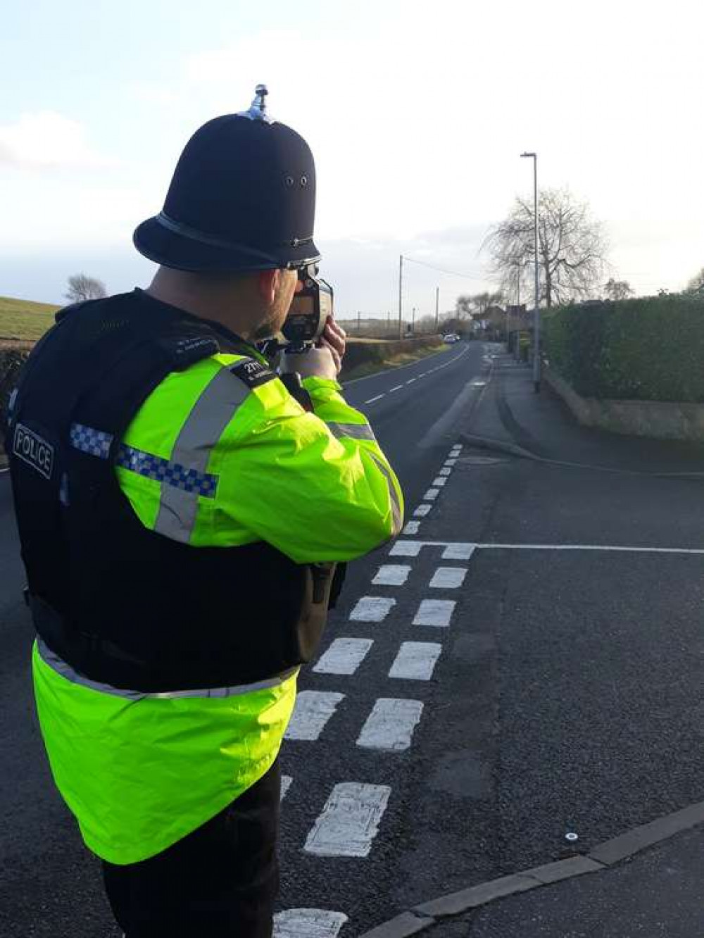 Officers carried out a Fatal 4 Op in Hucknall yesterday. Photo courtesy of Nottinghamshire Police.