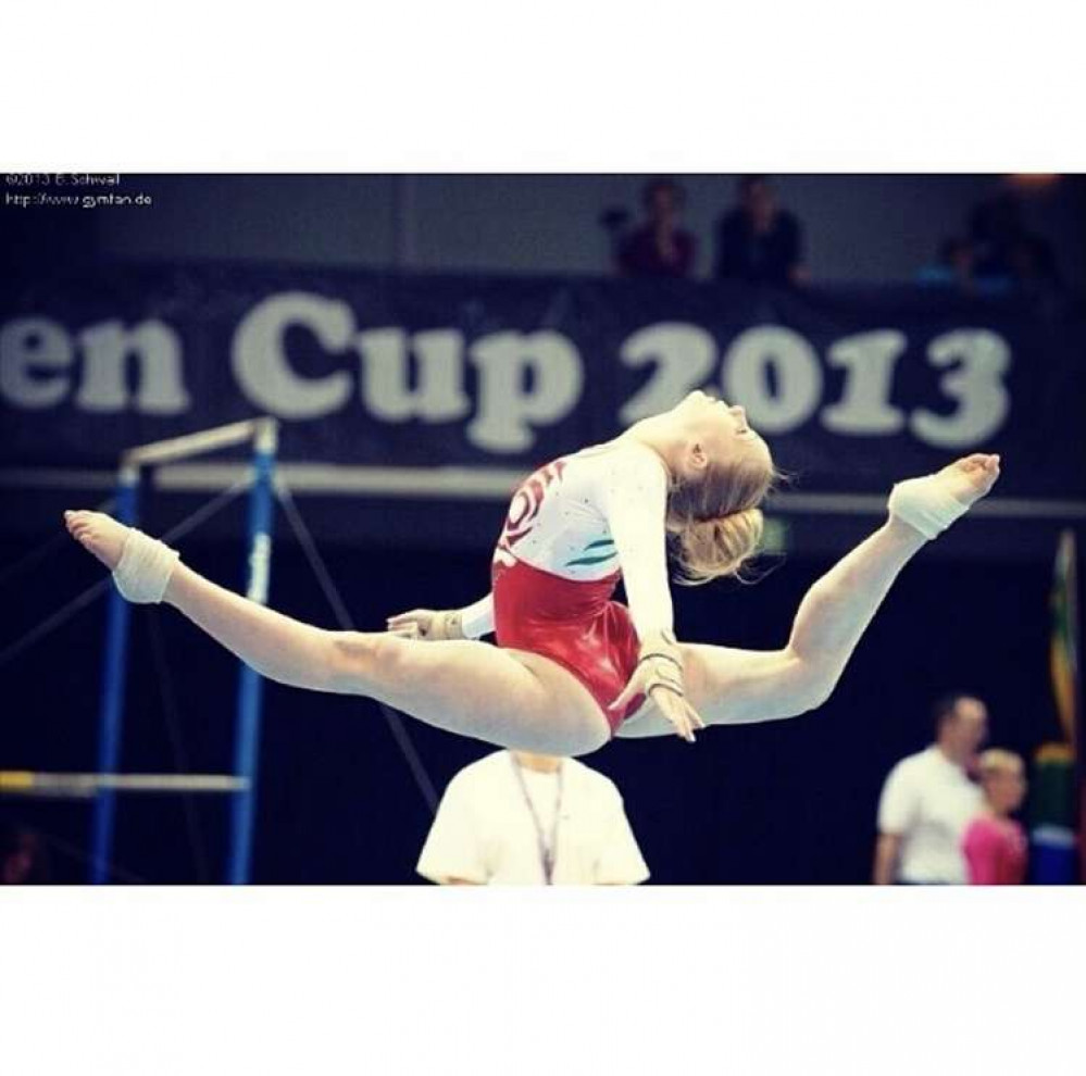 Kat competed for England in gymnastics before injury forced her to retire at 18, now she is coaching aspiring gymnasts in Hucknall. Photo courtesy of Kat Bramley.