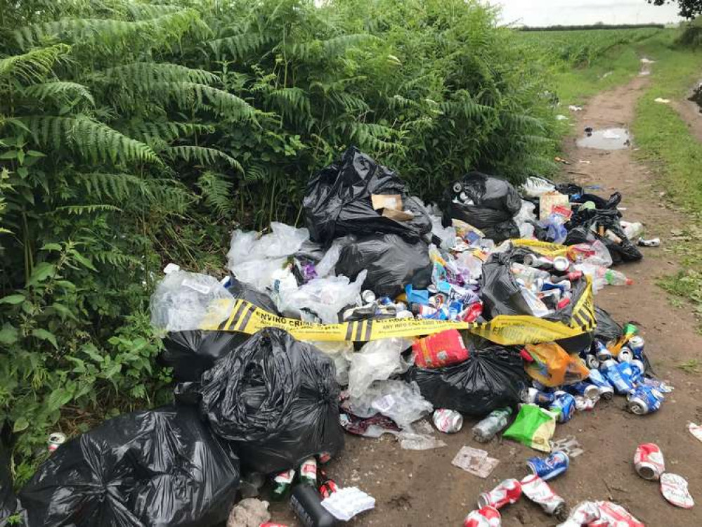 There has been a 20% reduction in reports of fly tipping in the Ashfield District. Photo courtesy of Ashfield District Council.