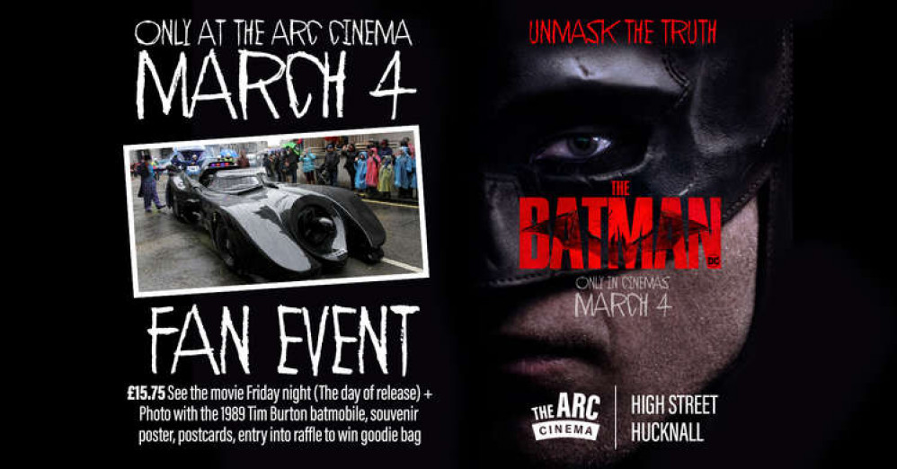 Check out what's happening in Hucknall this weekend. Image courtesy of The Arc Cinema.