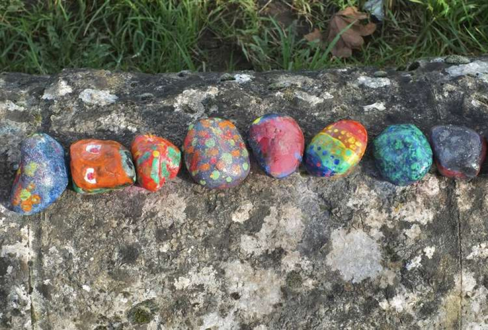 Harrier House Care Home would like as many decorated stones for their memory garden as possible. © Copyright Anthony O'Neil and licensed for reuse under this Creative Commons Licence. (CC BY-SA 2.0)