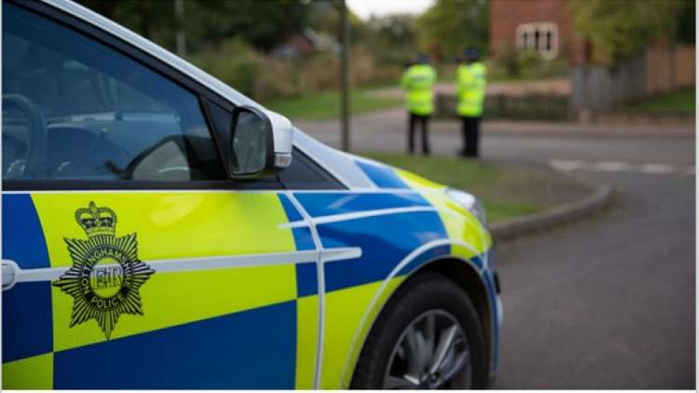 Officers attended the incident but the victim had left the area. Enquiries are continuing. Photo courtesy of Nottinghamshire Police.