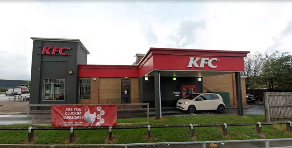 The nearest KFC branches to Leek are currently in Stoke. Image credit: Google.