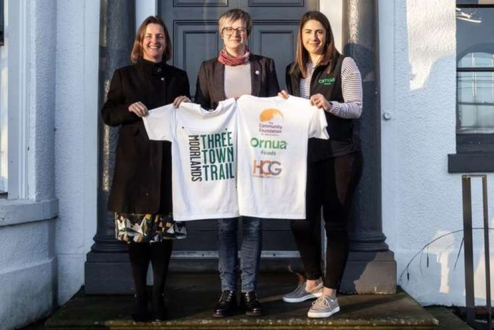 L-R Karen Coleman of Excello Law, Natalie Hewitt from Hewitt & Carr Architects and Kate Taylor from Ornua Foods announcing the 3 Towns Trail