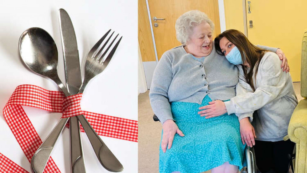 Mel Oakes and Jean Collins of Belong Macclesfield. Mel used to cook meals for the Macclesfield care home, and now is a gives care herself.